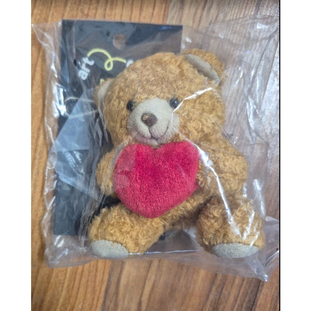 Target Bear Keychain for Backpack Purse Bag Chain Bear Holding Heart Plush s3